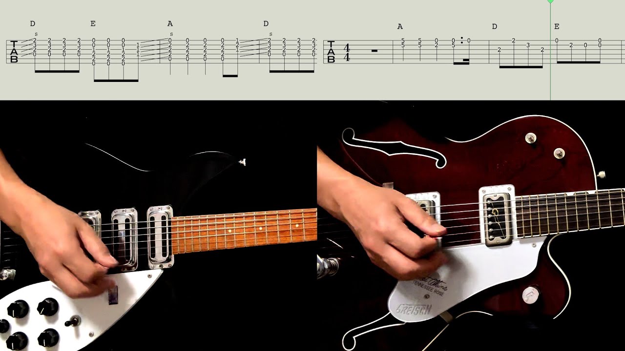 Guitar TAB : Words Of Love - The Beatles