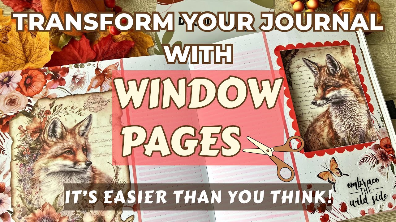 ✂️ Turn Your Journal into a Work of Art | Try Cut-Out Window Pages! | Plan With Me