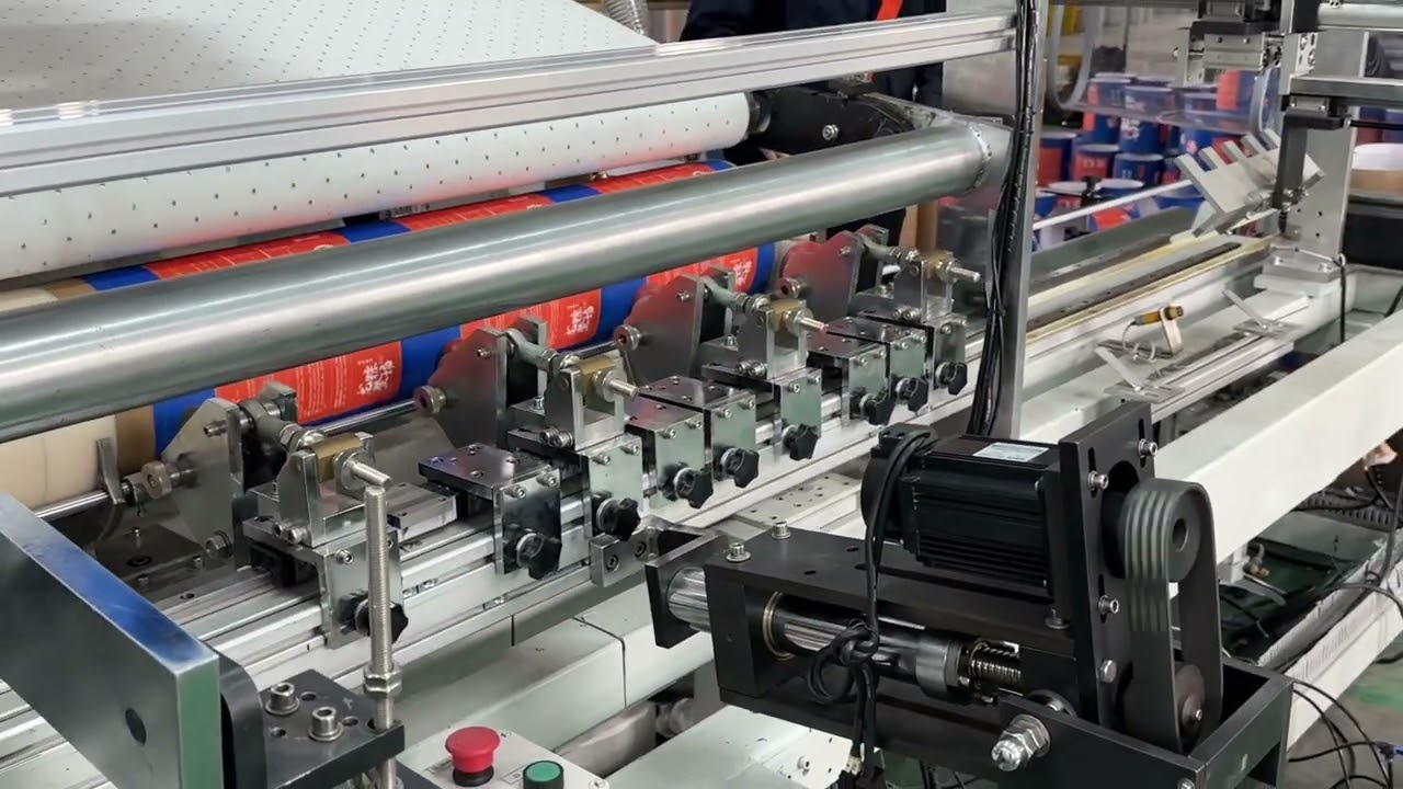 Extra Large Paper Tube Wet Glue Labeling Machine｜Paper can Labeling machine