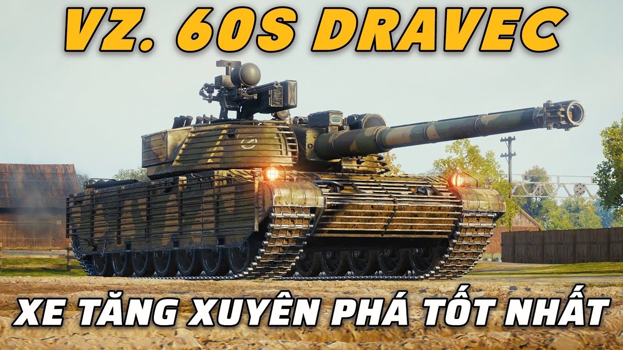Vz. 60S Dravec: Tăng hạng nặng xuyên phá tốt nhất World of Tanks