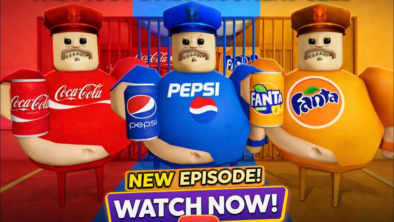 COCA COLA VS PEPSI VS FANTA PRISON RUN! (obby) _ ROBLOX #roblox #robloxobby #games #gaming 