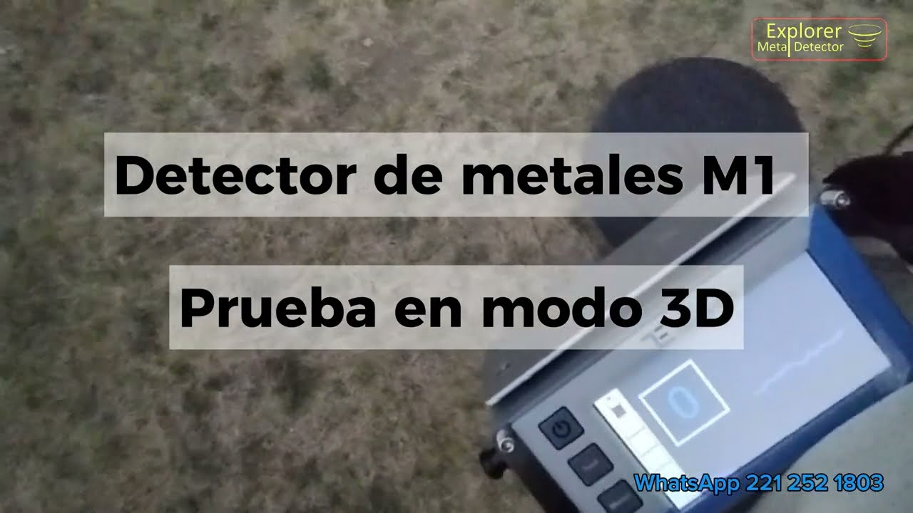 Detector M1 modo 3D con Bobina 45cm