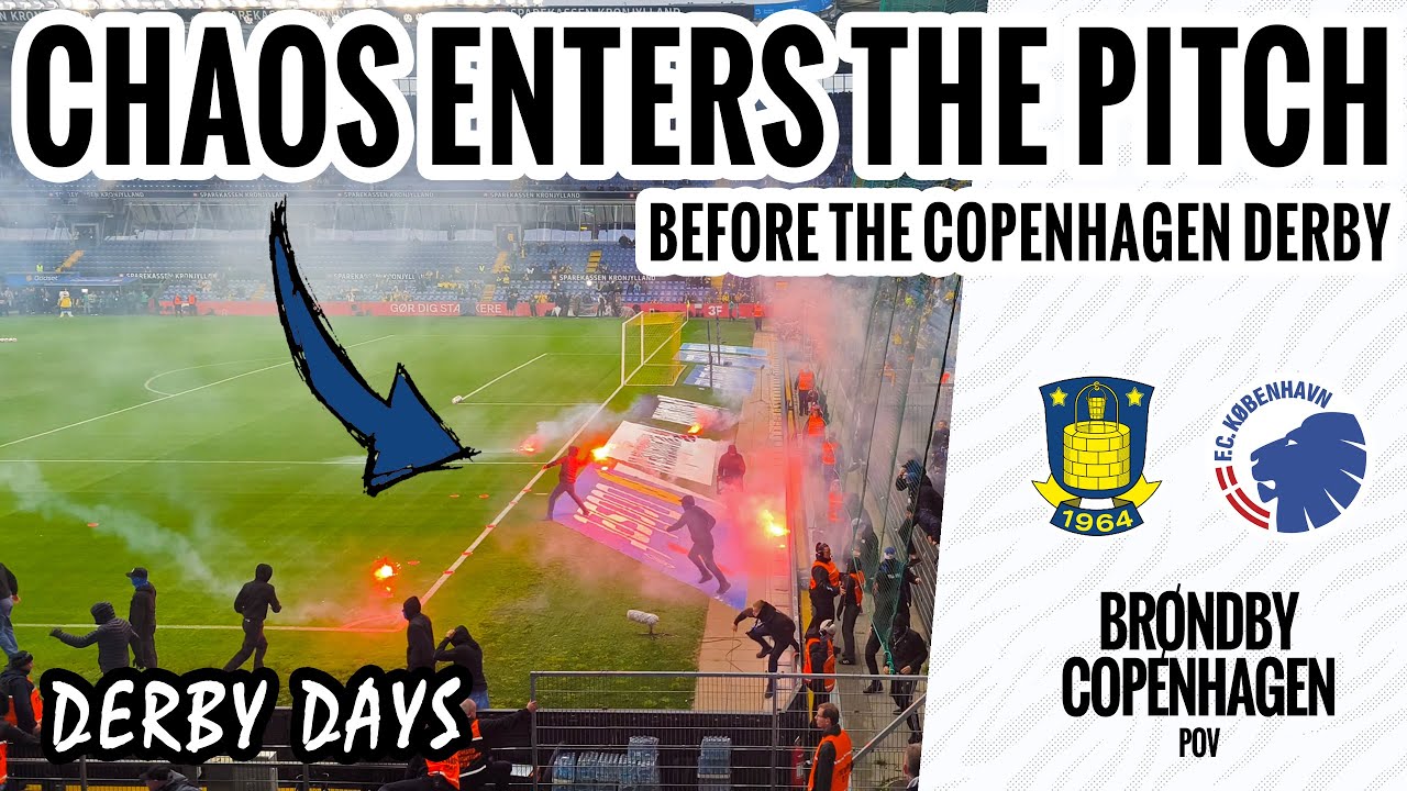 I witness the Chaos before The Copenhagen Derby - Brondby v Copenhagen