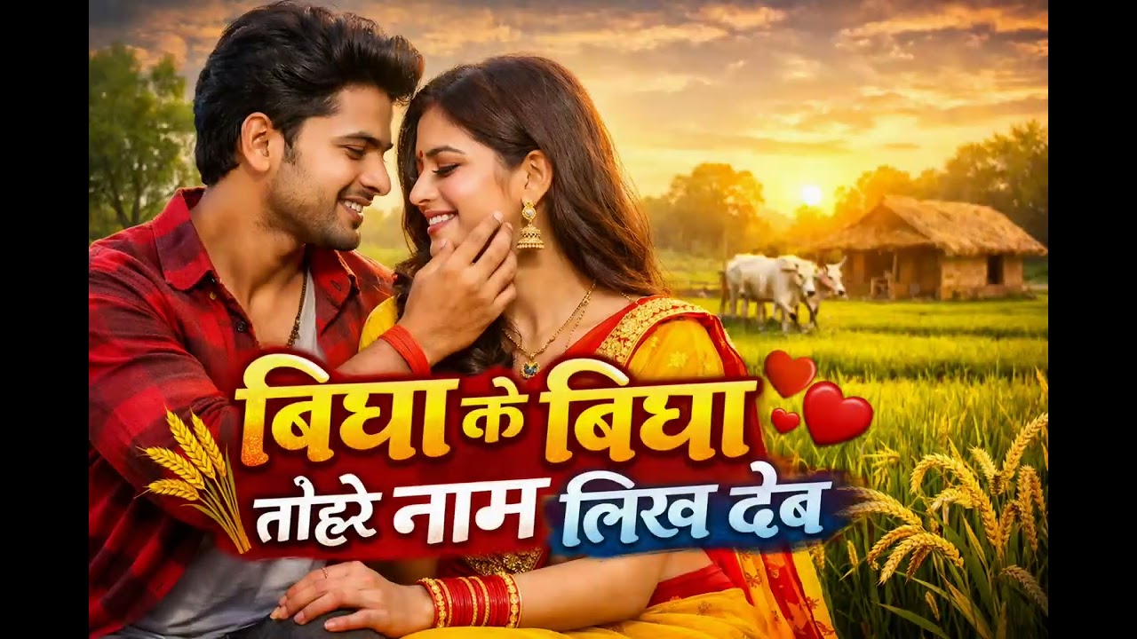 बिघा के बिघा तोहरे नाम लिख देब 💖 New Bhojpuri Romantic Song 2026 |Desi Love Story Song| Bhojpuri Hit