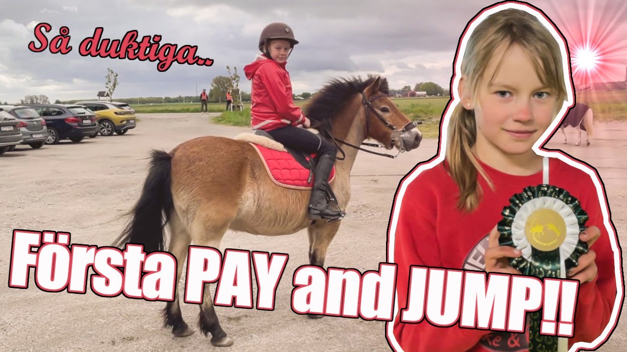 Millans FÖRSTA pay & jump || Millan lär sig rida || Del 15