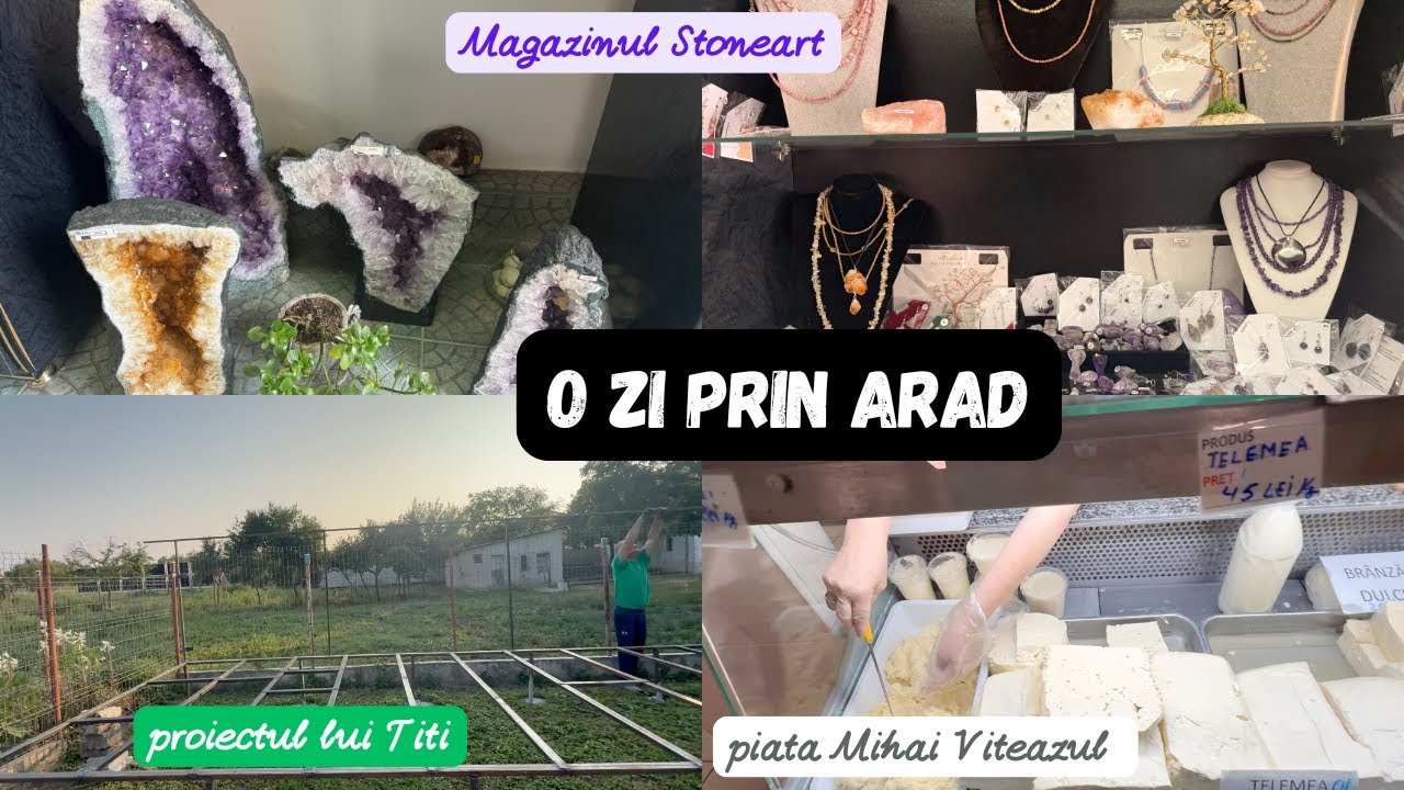 Vlog 11 Romania/vizitam magazinul Stoneart/cu noi pe acasa