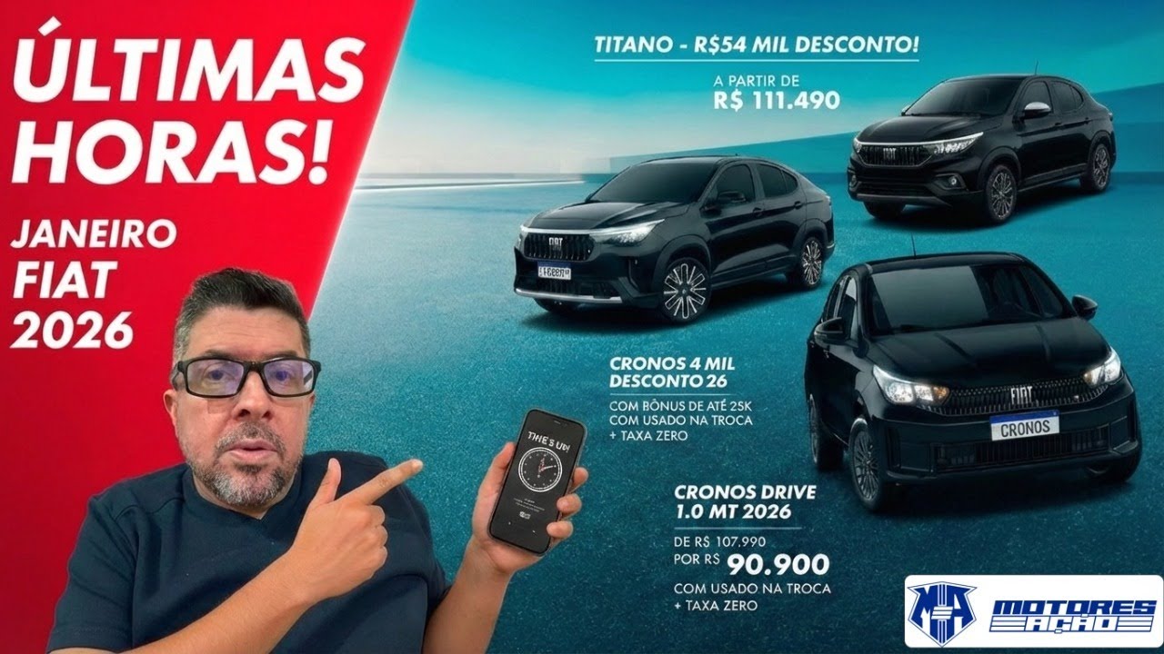 🚨 FIM DA CAMPANHA: A Verdade sobre os Preços da Fiat em Janeiro (Pulse, Cronos e Titano)