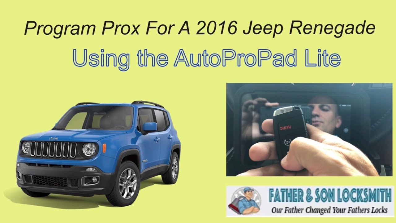 Program Prox For 2016 Jeep Renegade - AutoProPad Lite