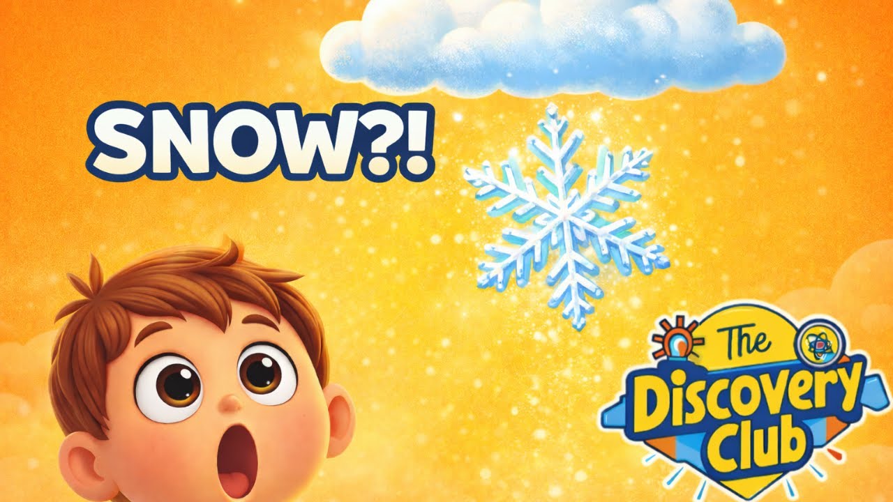 How Does Snow Really Form? | Snow vs Rain Explained for Kids 🌨️ | The Discovery Club #snow #snowfall