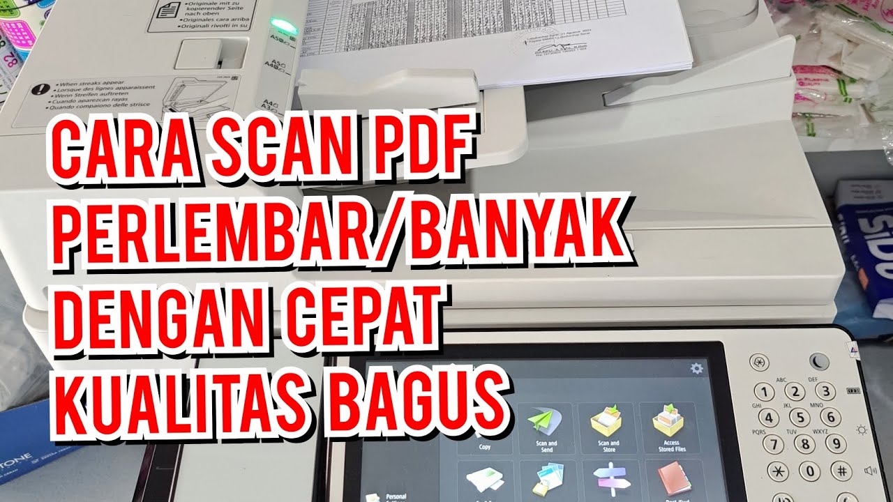 Scan Pdf menggunakan Mesin Fotocopy Canon IRA 4545/4551/4251/4525