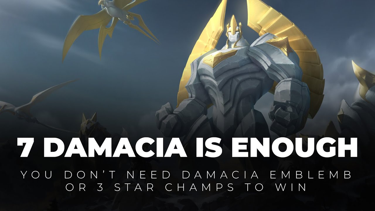 How to win without Demacia emblem. NO 3 STAR CHAMPION. TFT RIOT