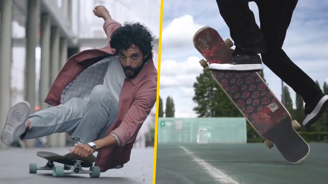 Longboarding Tricks Part 1 - Lotfi lamaali, Axel Massin, Hans Wouters