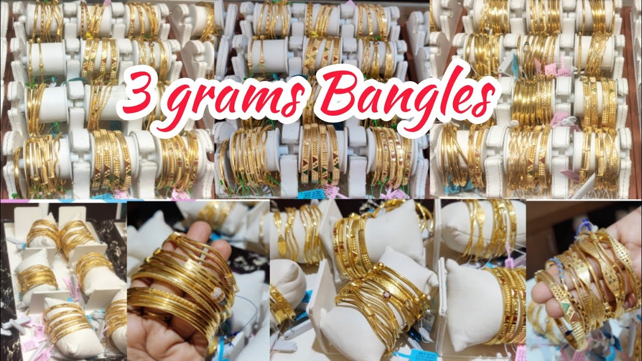 3 Grams-க்கு Dailywear Bangles/Light Weight 916 Gold Rod Bangles from Mahalaxmi Gold & Diamonds
