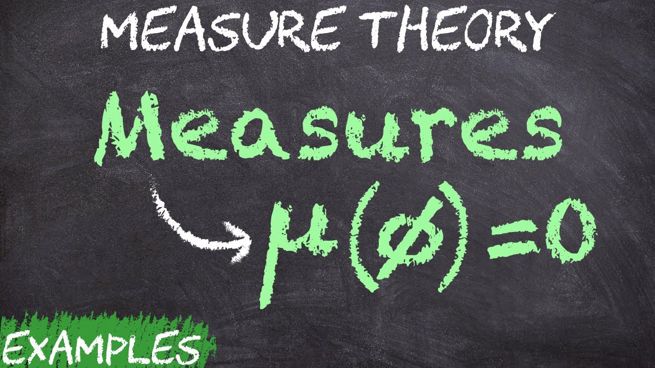 Measures -  Definition and Example | Measure Theory