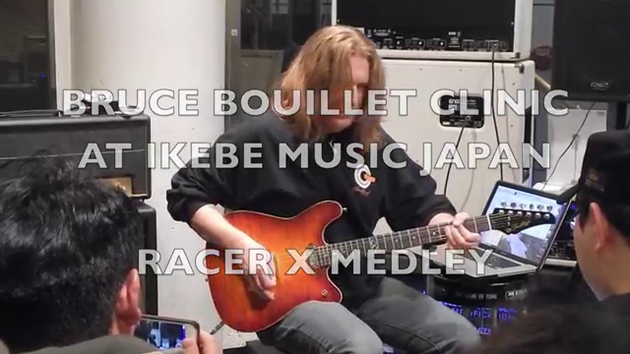 Bruce Bouillet RACER X MEDLEY Live clinic Ikebe Music Japan