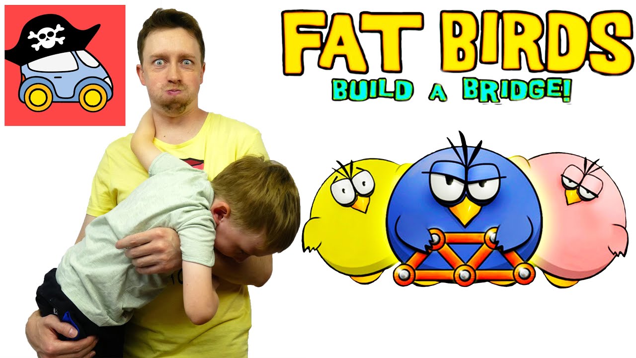🐥 ТОЛСТЫЕ ПТИЦЫ. Необычные игры: Fat Birds Build a Bridge. Летсплей. Жестянка