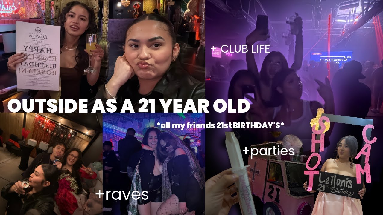 OUTSIDE AS A 21 YEAR OLD IN CHICAGO + friend’s 21st Birthday’s! + clubbing + bars + parties 