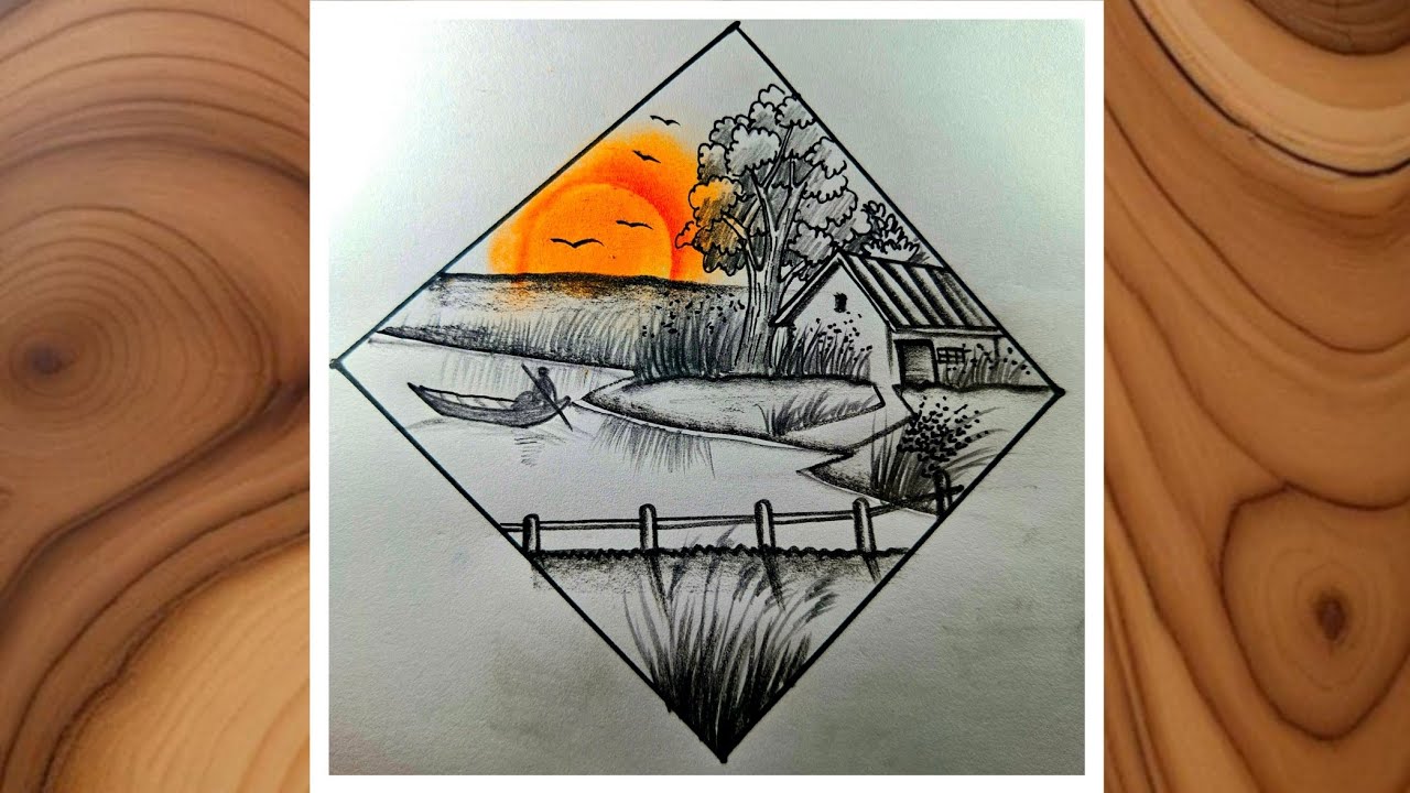 A simple scenery drawing tutorial 