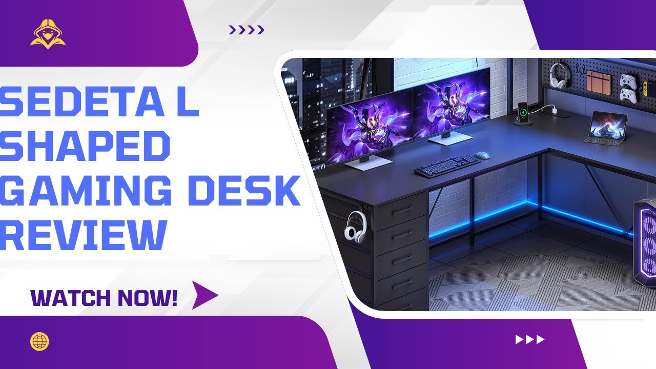 SEDETA L Shaped Gaming Desk PRODUCT REVIEW