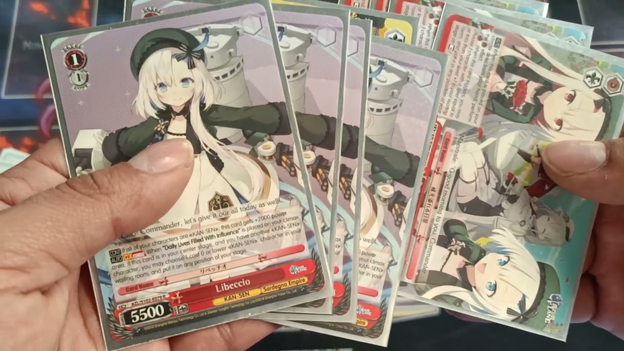 Weiss schwarz deck profile azur lane rojo- amarillo