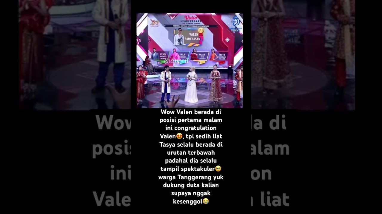 Virtual gift Valen berada di posisi teratas, Tasya terbawah😭 #da7 #indosiar #valenda7