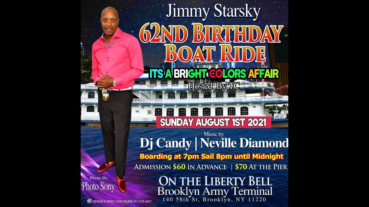 Jimmy Color Bling Birthday Boatride Aug. 1st 2021