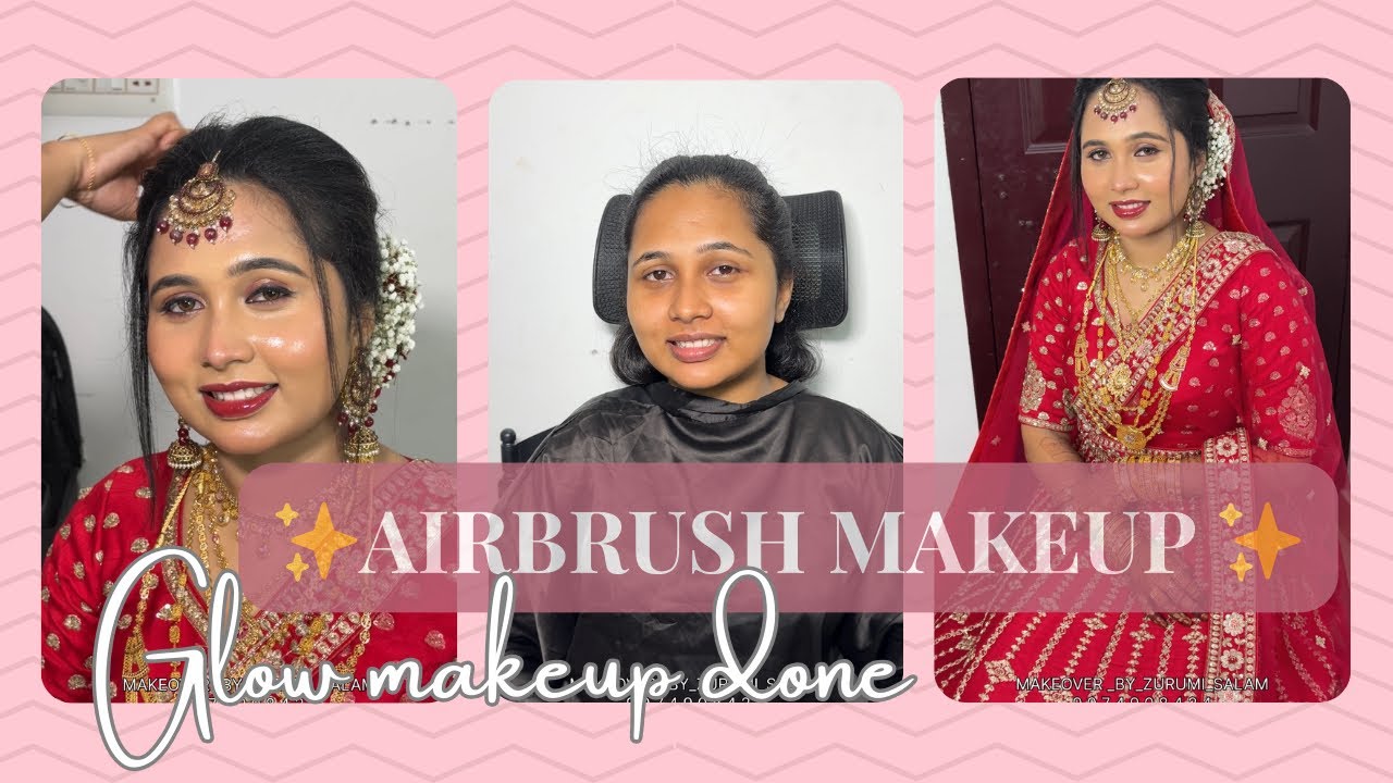 Easy ആയിട്ട് Airbrushmakeupപഠിക്കാംmalayalam|bridalhairstyle malayalam muslim|glassskin in malayalam