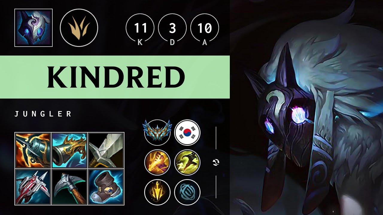 Kindred Jungle vs Jax - KR Challenger Patch 25.13