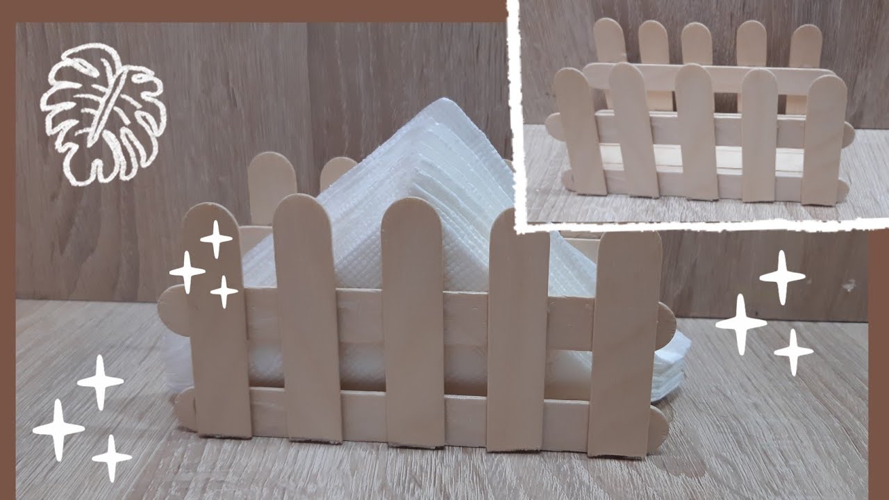 Ahşap Çubuklardan Peçetelik Yapımı | DIY