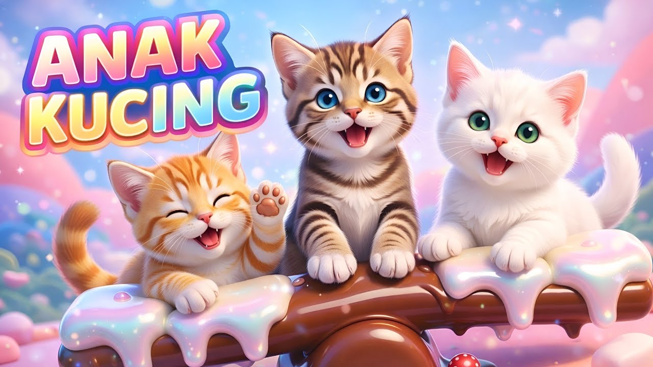LAGU ANAK 🇮🇩 ANAK KUCING MEONG MEONG - KITTEN SONG - LAGU ANAK BALITA VIRAL