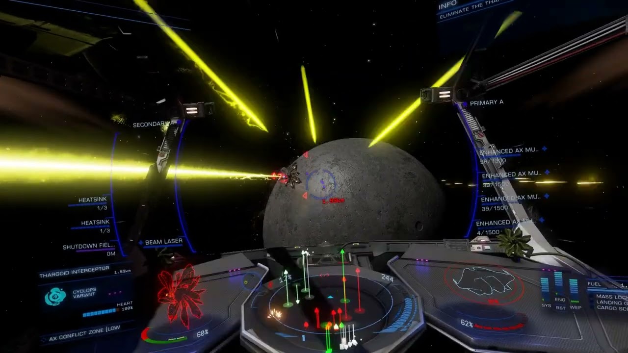 Elite Dangerous - AX Conflict Zone. Did not end well.