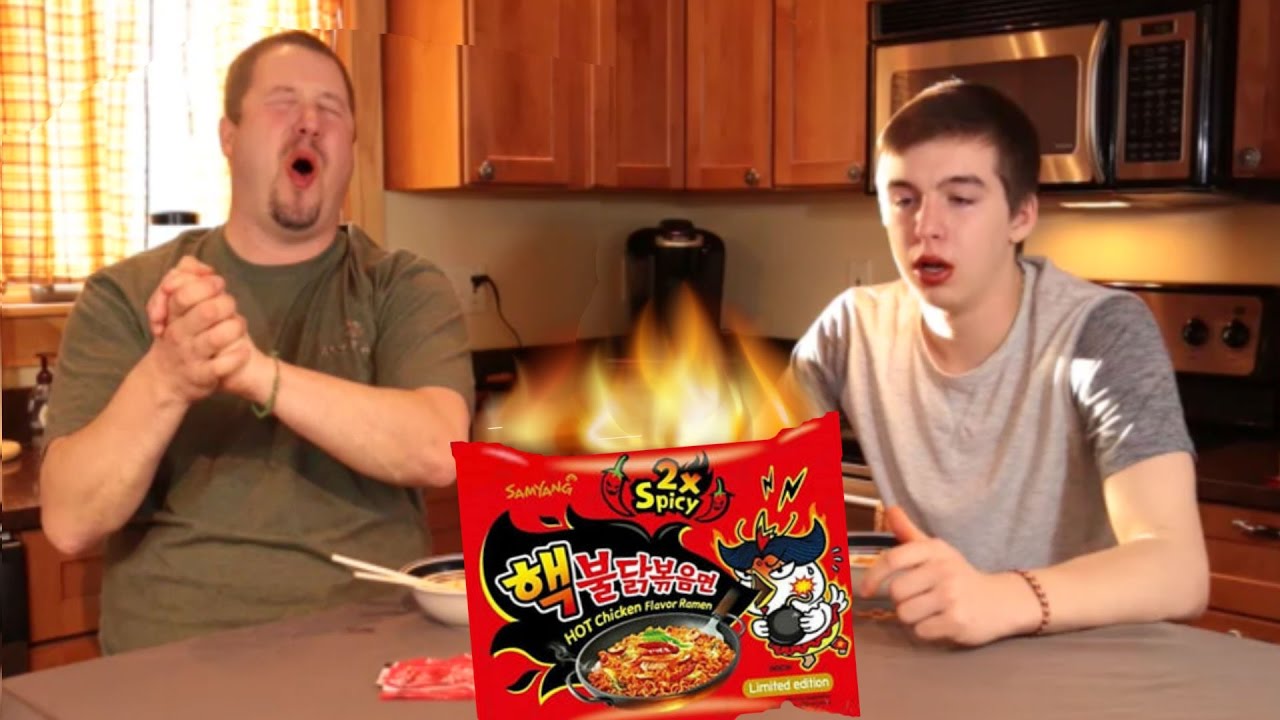Korean Ramen Fire Noodle Challenge!!