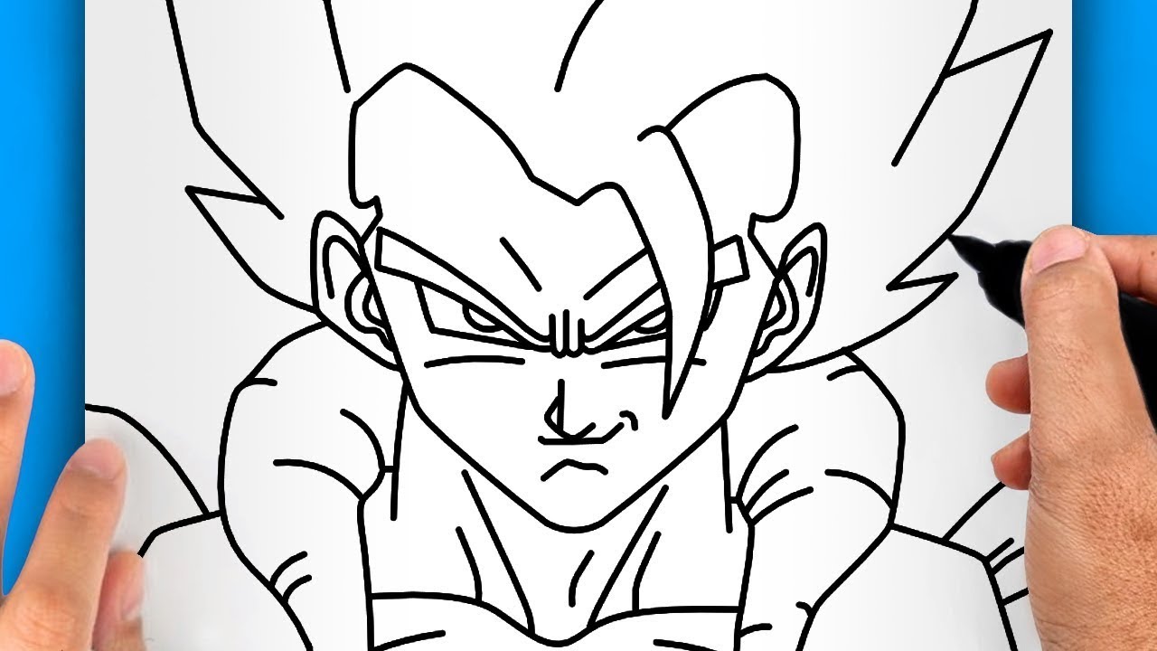 COMMENT DESSINER GOGETA FACILEMENT | DESSIN DE GOGETA FACILE
