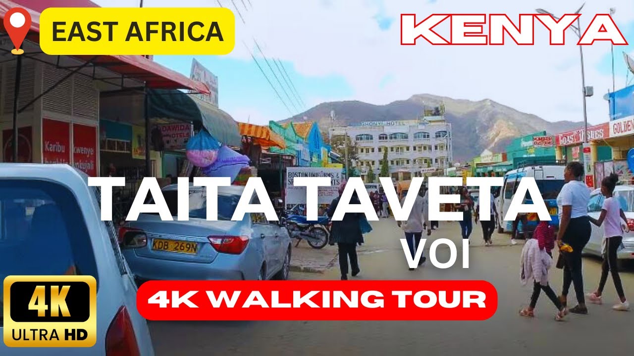 🌄🚶‍♂️ AFRICA [4K]: A Day in the Life of Voi Town in Taita-Taveta County, Kenya - Walking Tour