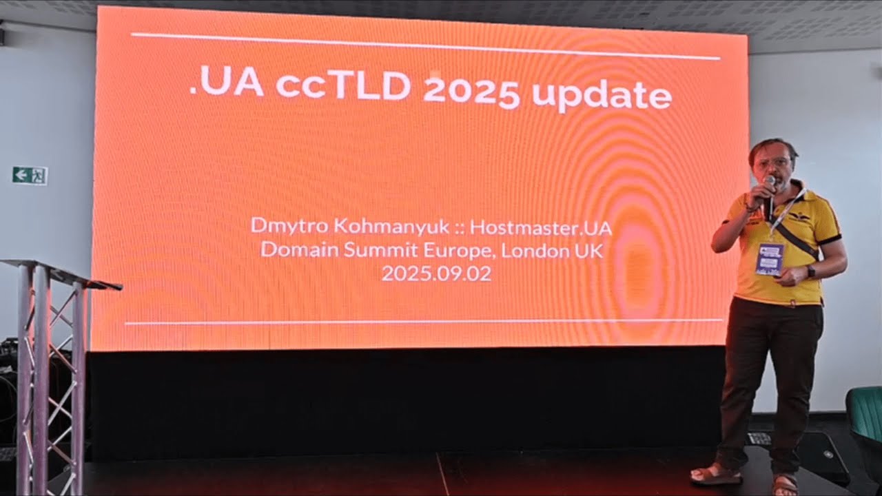 .UA ccTLD 2025 Update - Dmytro Kohmanyuk, Founder & CSO, Hostmaster UA