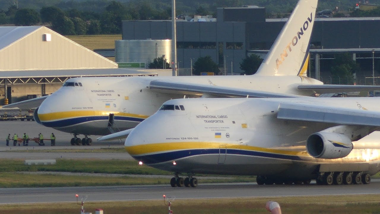 2x Antonov 124 Start Leipzig/Halle Airport