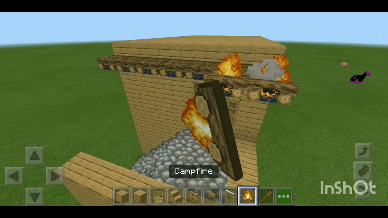 Minecraft starter house easy #shinchan #games 