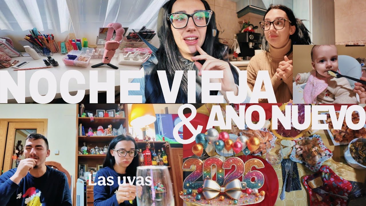 Vlog🎀 NOCHE VIEJA Y AÑO NUEVO🎄🎆| Os venís conmigo🍇| Así me siento estas navidades 😩
