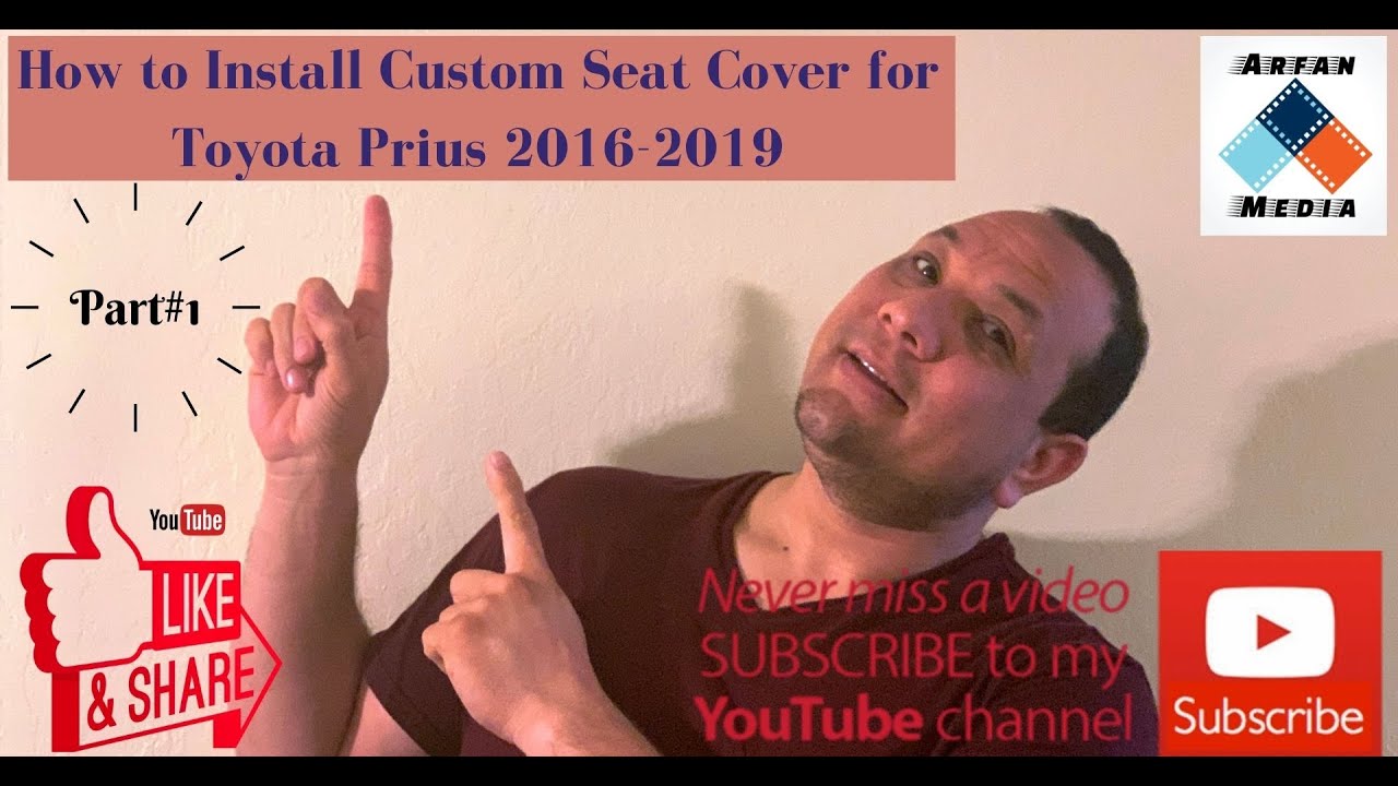 How to Install Custom Seat Cover for Toyota Prius 2016 2019  Part#1