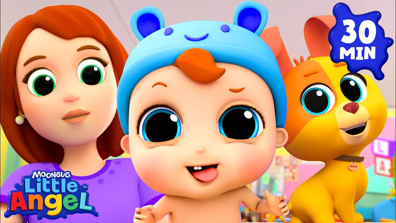 Looking for Baby John's Feet! 👀 | Fun Sing Along Songs by @LittleAngel Playtime