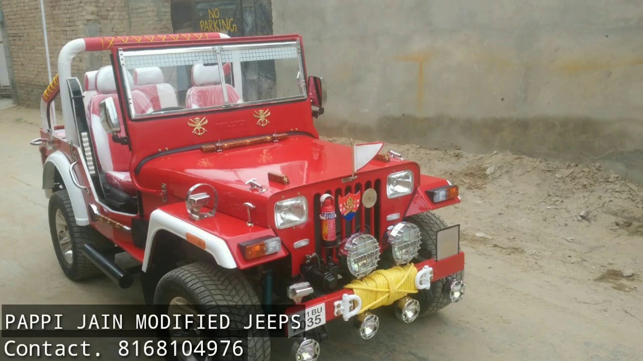 MODIFIED JEEP ALL INDIA DELIVERY GOOD WORKING FULLY LOADED