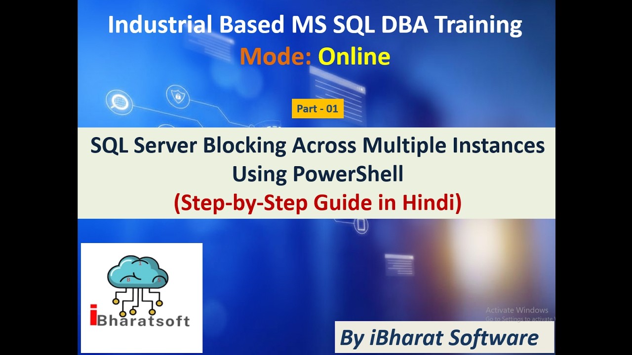 Fix SQL Server Blocking Across Multiple Instances Using PowerShell (Step-by-Step Guide in Hindi 01)
