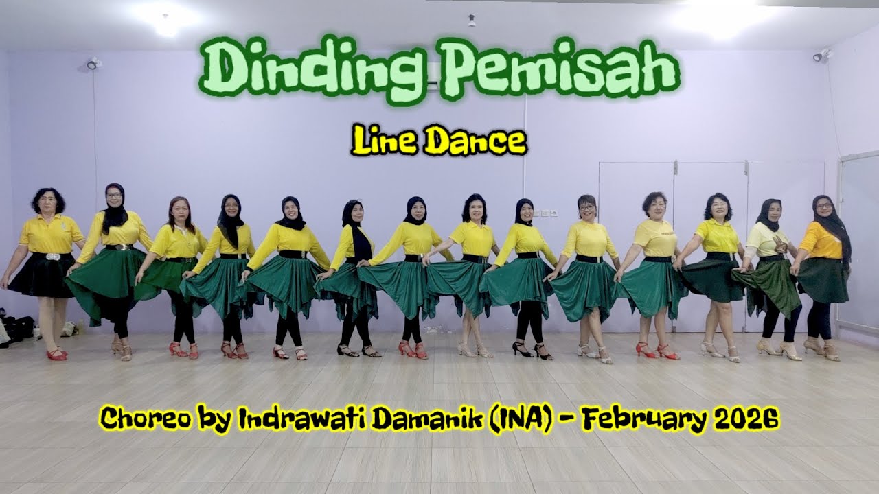 Dinding Pemisah Line Dance - Choreo @indrawatidamanik1975 - by Melody Line Dance Gombong 
