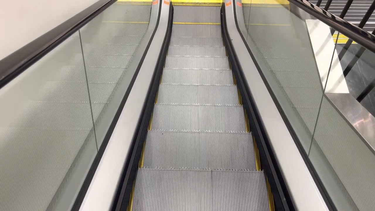 Thyssen up escalator and thyssenkrupp down escalator at M&S Southend