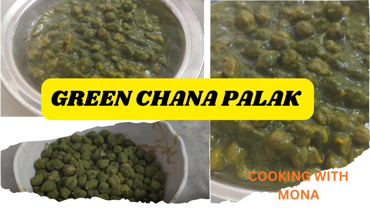 Green Chana Palak Sabzi| Hare Chana Palak Sabzi| Easy Hare Chane|Spinach and Green Chana