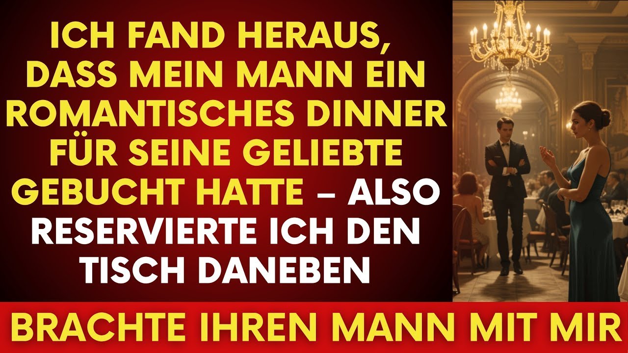 „Ich reservierte den Tisch neben dem Seitensprung meines Mannes – und brachte ihren Ehemann mit “
