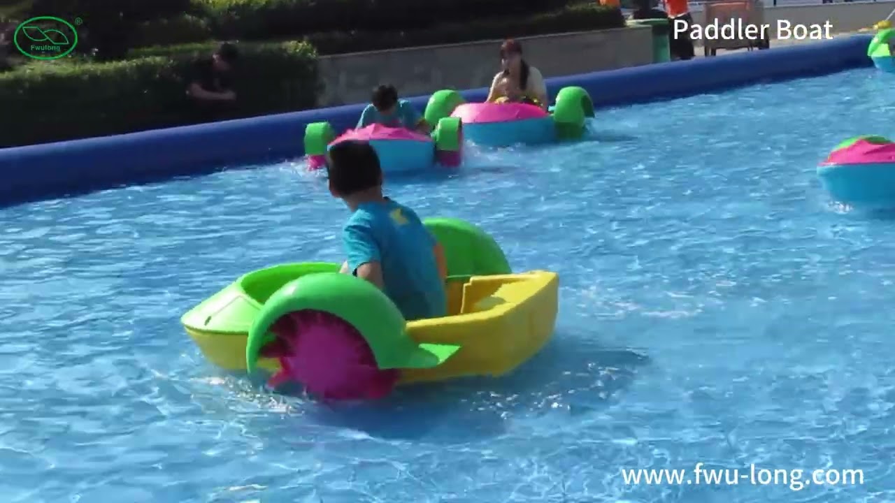Fwulong HD Kids Enjoy Paddle Boat Ride | Family Fun Event on the Water