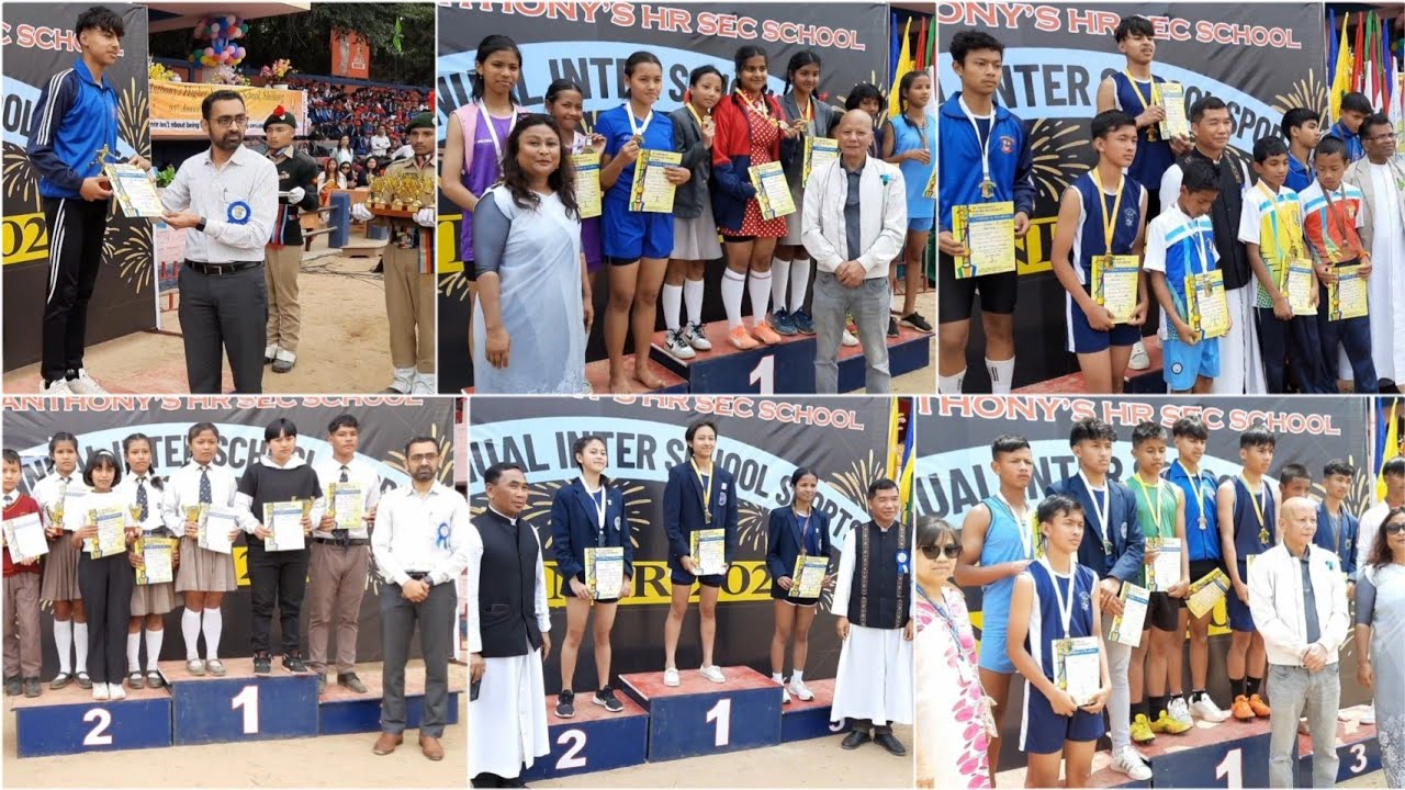 Winners of Inter-School, Inter-House Athletic Competition and Best Athletes || St. Anthony's Sports