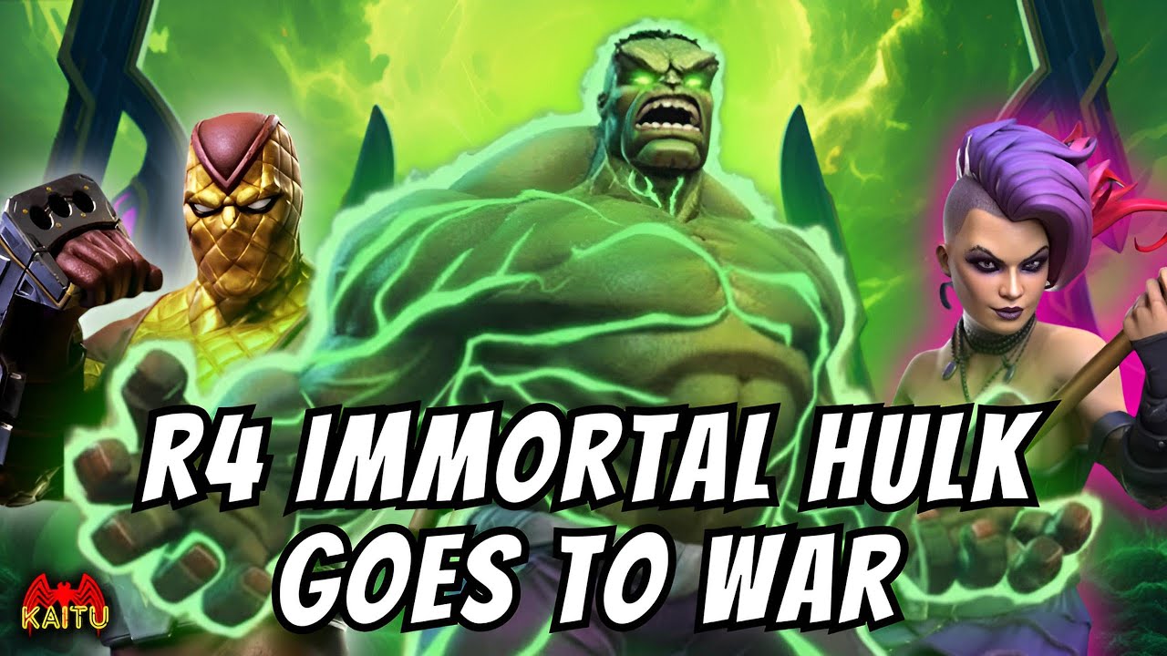 7⭐ RANK 4 IMMORTAL HULK BREAKS ALLIANCE WAR! LVT vs C.AV! - MCOC