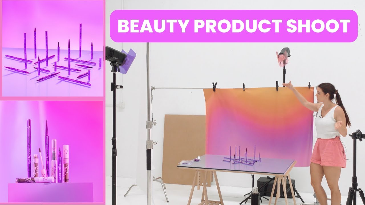 How to LIGHT Beauty Products to create a moody & edgy vibe! Product Photography Behind the Scenes